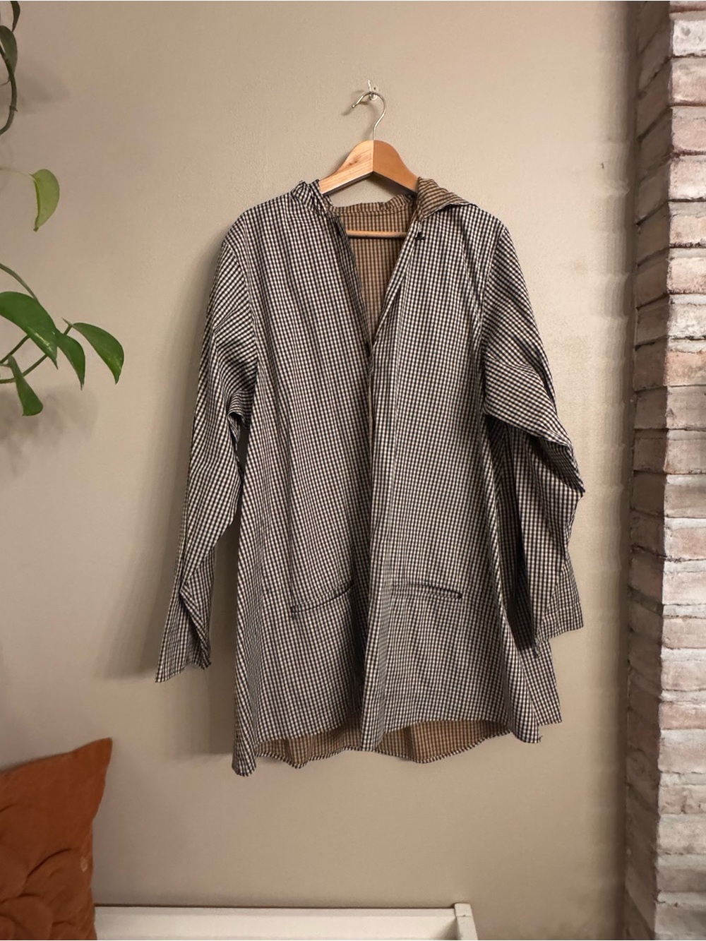 Unbranded Checkered Hooded‎ Zip Jacket